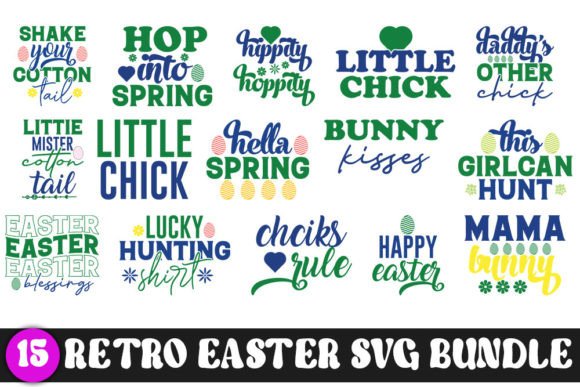 Download Retro Easter Svg. Quotes Svg Bundle, - Bundle Collection