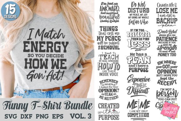 Download Funny Tshirt Bundle, Sarcastic Quotes - Bundle Collection