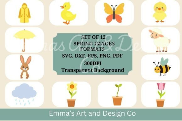 Download Spring SVG Bundle, Cute Easter Vectors - Bundle Collection