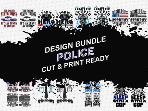 Download Police 12 SVG PNG Graphics Tshirt Bundle - Bundle Collection