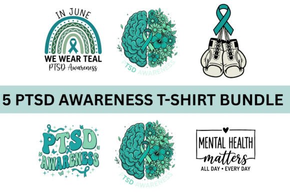 Download PTSD Awareness T-Shirt Design Bundle - Bundle Collection