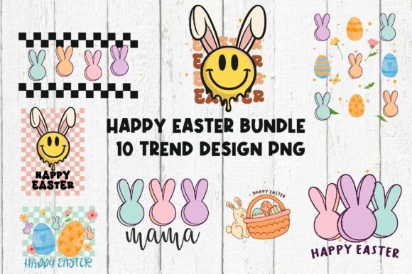 Download Happy Easter Bundle Vintage Png File - Bundle Collection