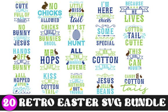 Download Retro Easter Svg. Quotes Svg Bundle, - Bundle Collection