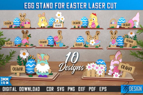 Download Egg Stand for Easter Bundle | Egg Holder - Bundle Collection