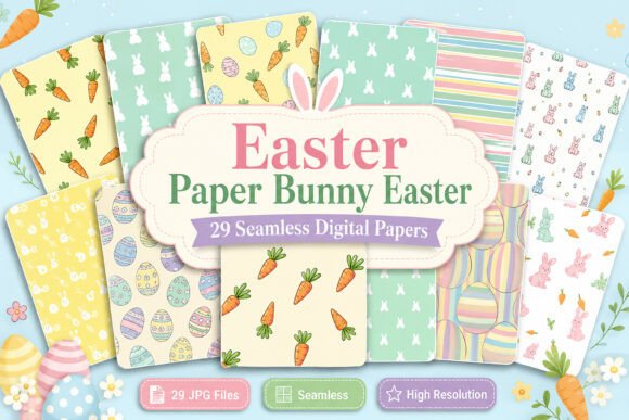 Download Easter Paper Bunny Easter Bundle - Bundle Collection
