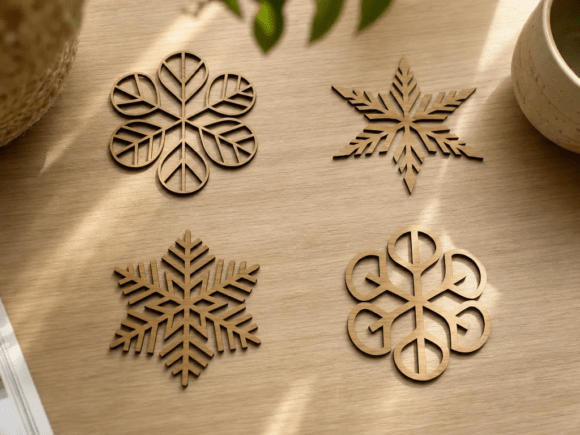 Download Snowflake 4 Bundle - Laser Cutting File - Bundle Collection