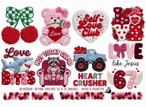 Download Valentine Latch Hook Faux Crochet Bundle - Bundle Collection