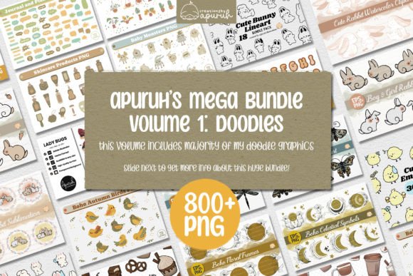 Download Mega Bundle Volume 1 | Doodle PNG - Bundle Collection