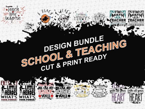 Download School Teaching 22 Designs Tshirt Bundle - Bundle Collection
