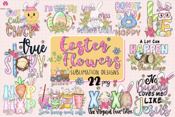 Download Floral Easter Sublimation Bundle - Bundle Collection