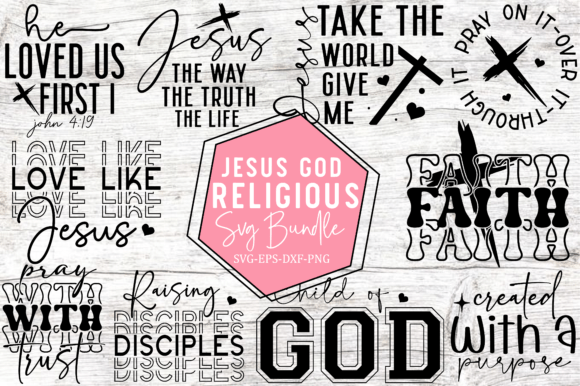Download Jesus God Religious SVG Bundle - Bundle Collection