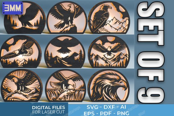 Download Eagle Lantern SVG Bundle - Bundle Collection
