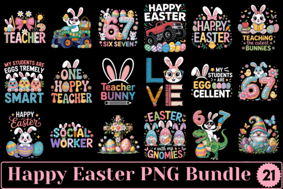 Download Happy Easter Celebration PNG Bundle - Bundle Collection