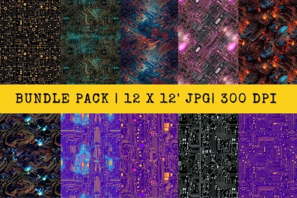 Download Bundle Electronic Circuit Board Pattern - Bundle Collection
