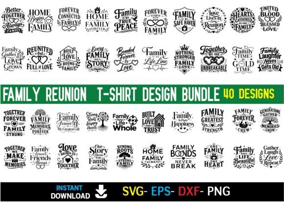 Download Family Reunion T-shirt Design Bundle - Bundle Collection