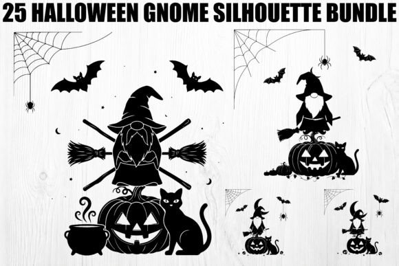 Download Halloween Gnome Silhouette Bundle - Bundle Collection