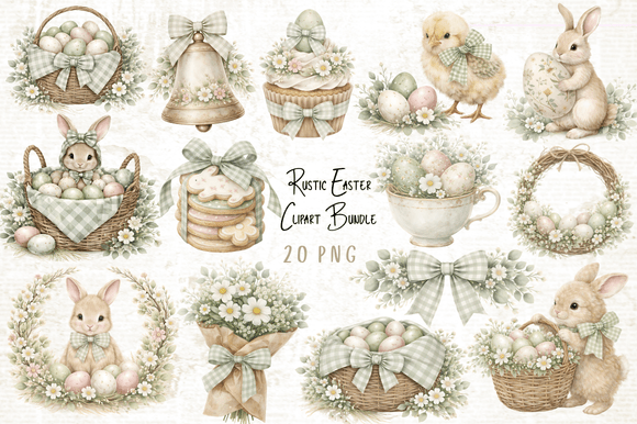 Download Rustic Easter Clipart Bundle - Bundle Collection