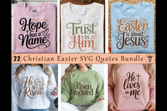 Download Christian Easter SVG Quotes Bundle - Bundle Collection