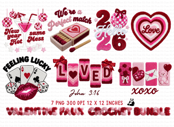 Download Valentine Faux Crochet Bundle - Bundle Collection