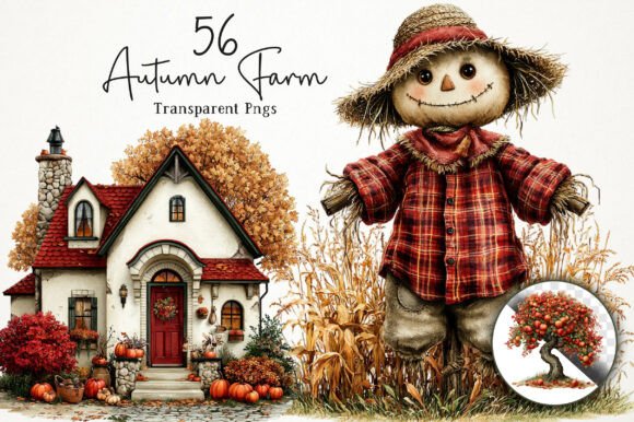 Download Autumn Farm PNG Clipart Bundle - Bundle Collection
